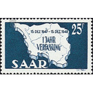 1 year  - Germany / Saarland 1948 - 25 Franc