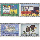 10 Years Bank of Nauru: Childrens Drawings - Micronesia / Nauru Set