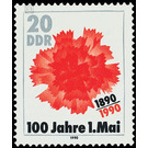 100 years Labor Day  - Germany / German Democratic Republic 1990 - 20 Pfennig