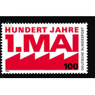 100 years of labor day  - Germany / Federal Republic of Germany 1990 - 100 Pfennig
