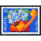 100 years of telephony  - Switzerland 1980 - 80 Rappen