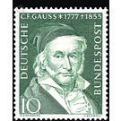 100th anniversary of death from Carl Friedrich Gauß  - Germany / Federal Republic of Germany 1955 - 10