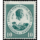 100th anniversary of death of Alexander von Humbold  - Germany / German Democratic Republic 1959 - 10 Pfennig