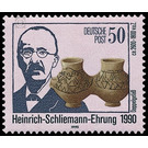 100th anniversary of death of Heinrich Schliemann  - Germany / German Democratic Republic 1990 - 50 Pfennig