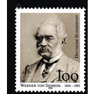 100th anniversary of death of Werner von Siemens  - Germany / Federal Republic of Germany 1992 - 100 Pfennig