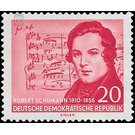 100th anniversary of Robert Schumann's death  - Germany / German Democratic Republic 1956 - 20 Pfennig