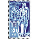 100th anniversary of the Baden Revolution under the direction of Carl Schurz  - Germany / Western occupation zones / Baden 1949 - 30 Pfennig