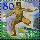 100th anniversary of the death of Moser  - Austria / II. Republic of Austria 2018 - 80 Euro Cent