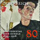 100th anniversary of the death of Schiele  - Austria / II. Republic of Austria 2018 - 80 Euro Cent