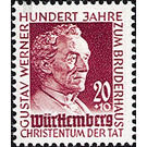 100th anniversary of the Gustav Werner Foundation  - Germany / Western occupation zones / Württemberg-Hohenzollern 1949 - 20 Pfennig