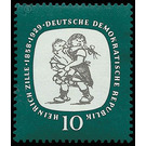 100th birthday of Heinrich Zille  - Germany / German Democratic Republic 1958 - 10 Pfennig