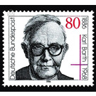 100th birthday to Karl Barth  - Germany / Federal Republic of Germany 1986 - 80 Pfennig