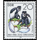 125 years of dresden zoo  - Germany / German Democratic Republic 1986 - 20 Pfennig