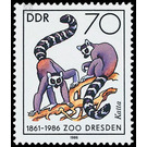 125 years of dresden zoo  - Germany / German Democratic Republic 1986 - 70 Pfennig