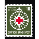 125th birthday of Henri Dunant  - Germany / Federal Republic of Germany 1953 - 10 Pfennig