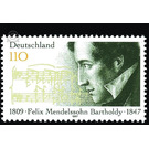 150th anniversary of death of Felix Mendelssohn Bartholdy  - Germany / Federal Republic of Germany 1997 - 110 Pfennig