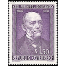 150th birthday  - Austria / II. Republic of Austria 1954 - 1.50 Shilling