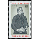 150th birthday of Friedrich Engels  - Germany / German Democratic Republic 1970 - 10 Pfennig