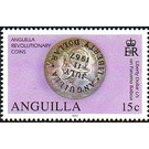 1967 Liberty dollar counterstruck on Panamanian balboa - Caribbean / Anguilla 2012 - 15