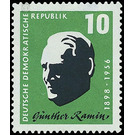 1st anniversary of death of Günther Ramin  - Germany / German Democratic Republic 1957 - 10 Pfennig