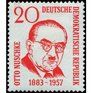 1st anniversary of death of Otto Nuschke  - Germany / German Democratic Republic 1958 - 20 Pfennig