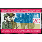 20 years Warsaw Treaty  - Germany / German Democratic Republic 1975 - 20 Pfennig