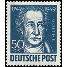 200th birthday  - Germany / Sovj. occupation zones / General issues 1949 - 50 Pfennig