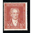 200th birthday of Johann Wolfgang von Goethe  - Germany / Western occupation zones / American zone 1949 - 20 Pfennig