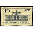 200th birthday of Karl Friedrich Schinkel  - Germany / German Democratic Republic 1981 - 10 Pfennig