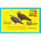 2017 Surcharge on 2012 Birds of South Sudan Stamp - East Africa / South Sudan 2017 - 50