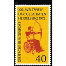 21st World Games of the Paralyzed, Heidelberg 1972  - Germany / Federal Republic of Germany 1972 - 40 Pfennig