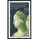 225th birthday of Johann Gottfried Schadow  - Germany / German Democratic Republic 1989 - 50 Pfennig