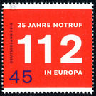 25 years Emergency number 112 in Europe  - Germany / Federal Republic of Germany 2016 - 45 Euro Cent