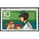 25 years German People's Police  - Germany / German Democratic Republic 1970 - 10 Pfennig