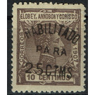 25c On 10c - Central Africa / Equatorial Guinea  / Elobey, Annobon and Corisco 1908 - 25