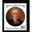 300th birthday of Johann Albrecht Bengel  - Germany / Federal Republic of Germany 1987 - 80 Pfennig