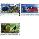 30th Anniversary of Diplomatic Relations With Taiwan - Central America / Belize 2019 Set