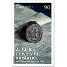 350 years of the University of Innsbruck  - Austria / II. Republic of Austria 2019 Set