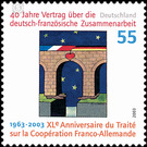 40 years German-French cooperation agreement  - Germany / Federal Republic of Germany 2003 - 55 Euro Cent