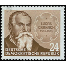 400th anniversary of death of Lucas Cranach  - Germany / German Democratic Republic 1953 - 24 Pfennig