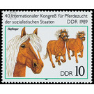 40th International Congress for Horse Breeding of the Socialist States in the GDR in 1989  - Germany / German Democratic Republic 1989 - 10 Pfennig