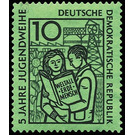 5 years youth consecration  - Germany / German Democratic Republic 1959 - 10 Pfennig