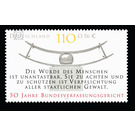 50 years of the Federal Constitutional Court in Karlsruhe  - Germany / Federal Republic of Germany 2001 - 110 Pfennig