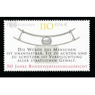 50 years of the Federal Constitutional Court in Karlsruhe  - Germany / Federal Republic of Germany 2001 - 110 Pfennig