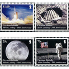 50th Anniversary of Moon Landing (2019) - Caribbean / Cayman Islands 2019 Set