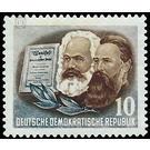 70th anniversary of death of Karl Marx  - Germany / German Democratic Republic 1953 - 10 Pfennig