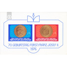 70th Birthday  - Liechtenstein 1976 - 2 Franken