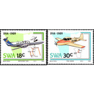 75th Anniv. Of Aviation Industry - South Africa / Namibia / South-West Africa 1989 Set