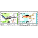 75th Anniv. Of Aviation Industry - South Africa / Namibia / South-West Africa 1989 Set