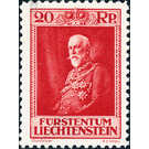 80th birthday  - Liechtenstein 1933 - 20 Rappen